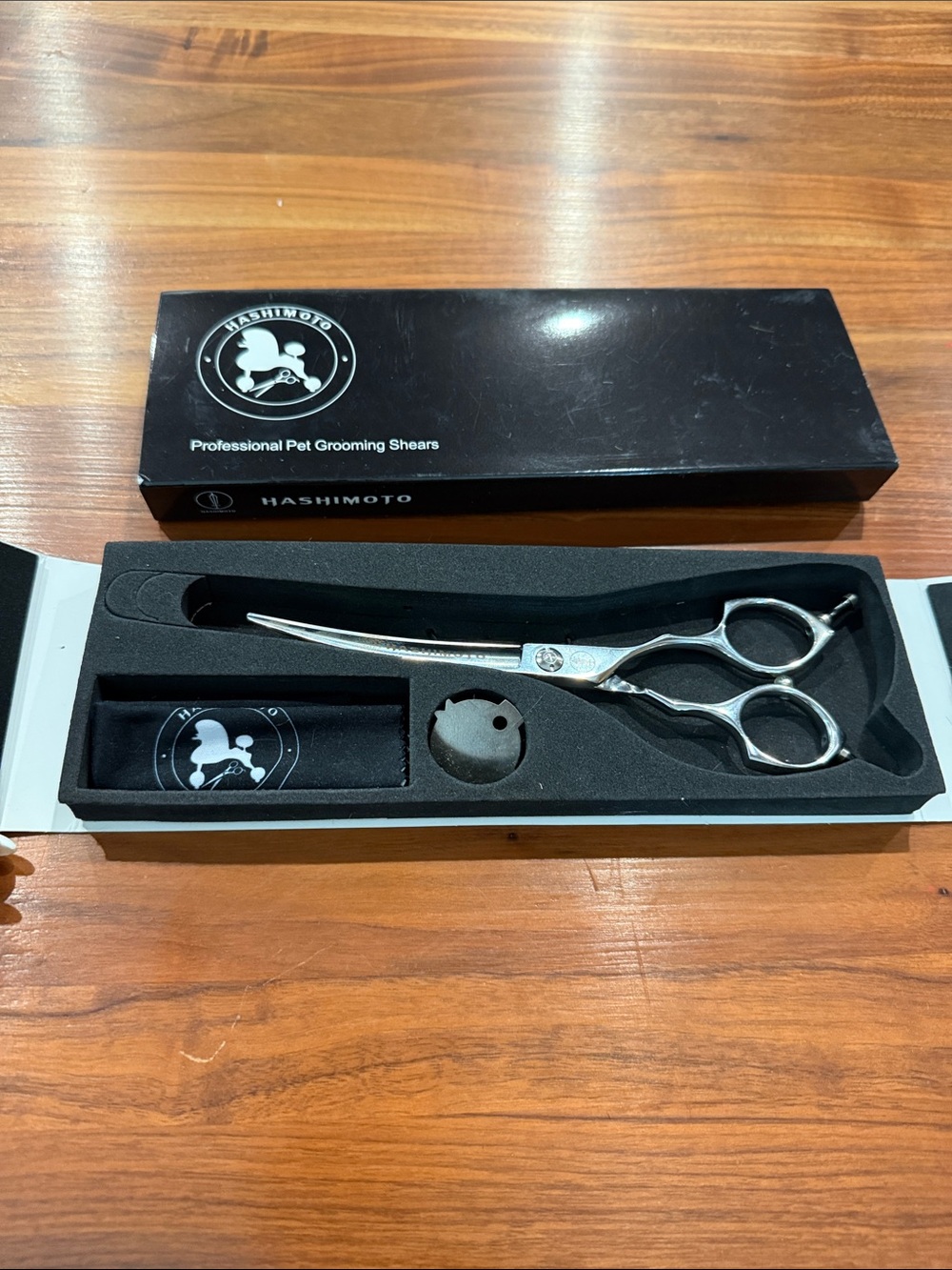 Professional curved Pet Grooming Scissors - Silver
